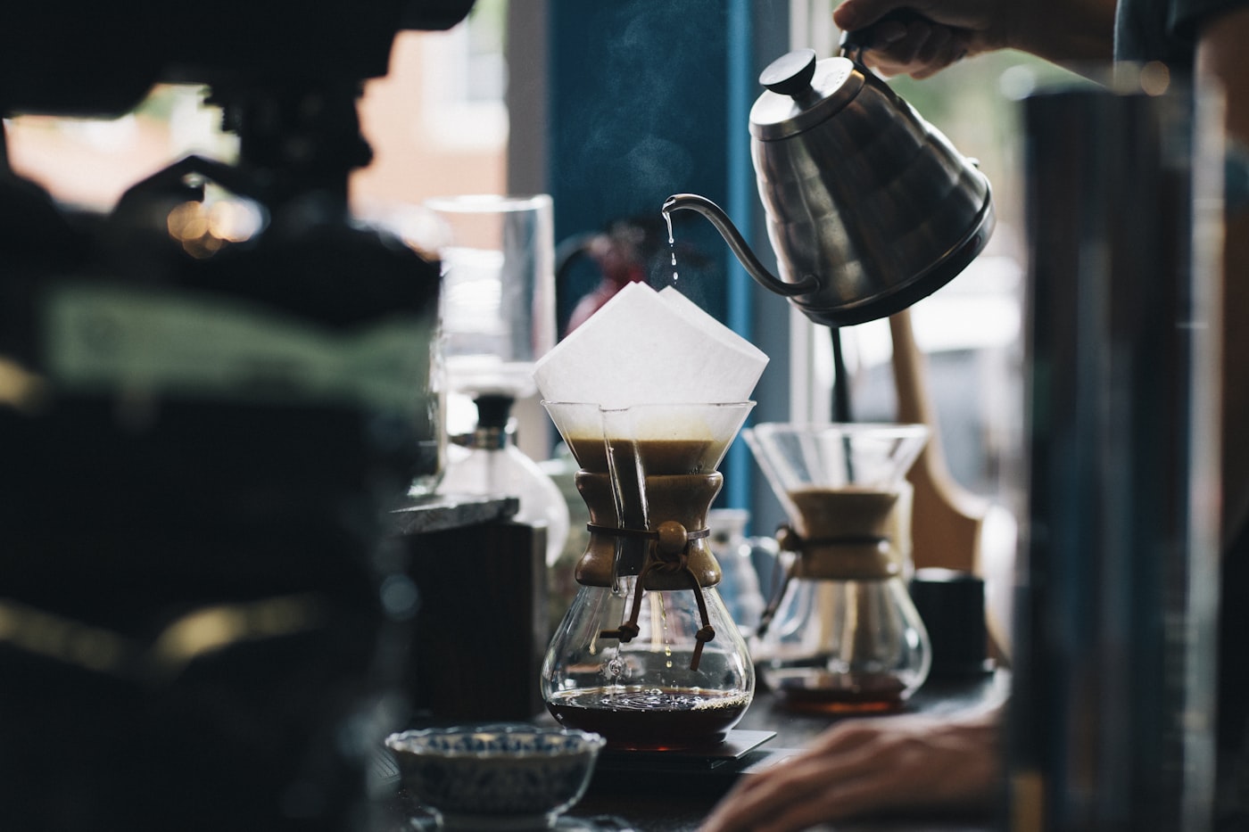 BrewRush café counter on East Coast Road