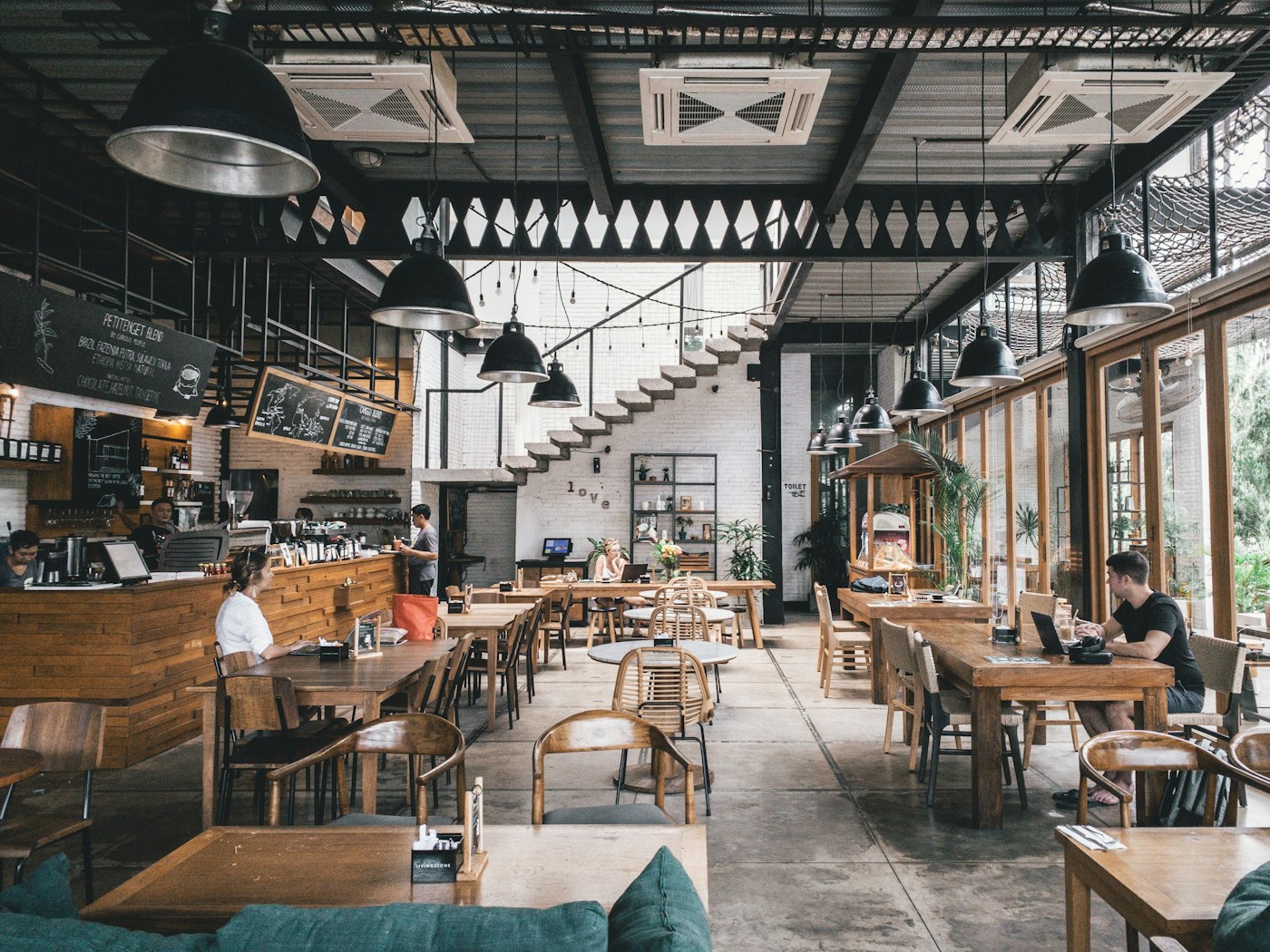 Morning service line at BrewRush specialty café